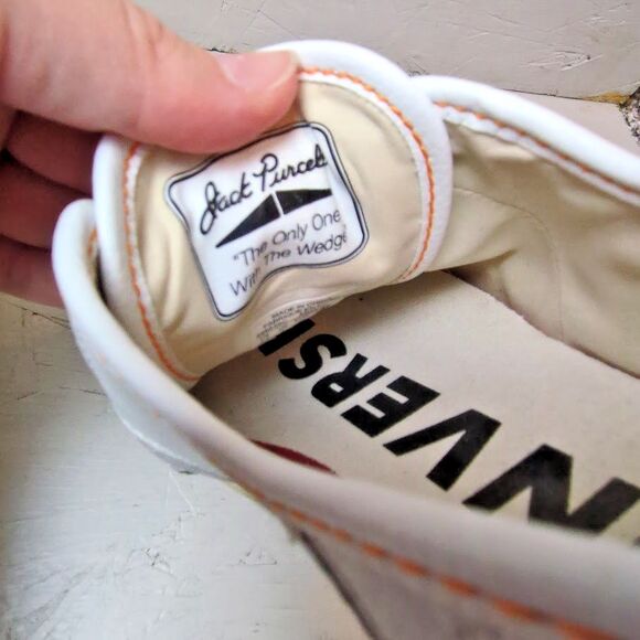 Koche x Converse Jack Purcell Women's 8.5 Gray Grey Orange Chuck Taylor - Picture 8 of 9